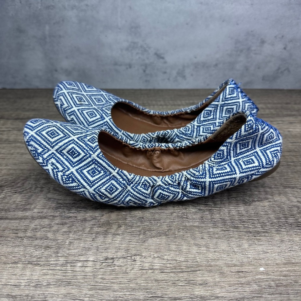 Lucky Brand~Women's~Blue/White Ballet "Erin" Flats~ Size‎ 7